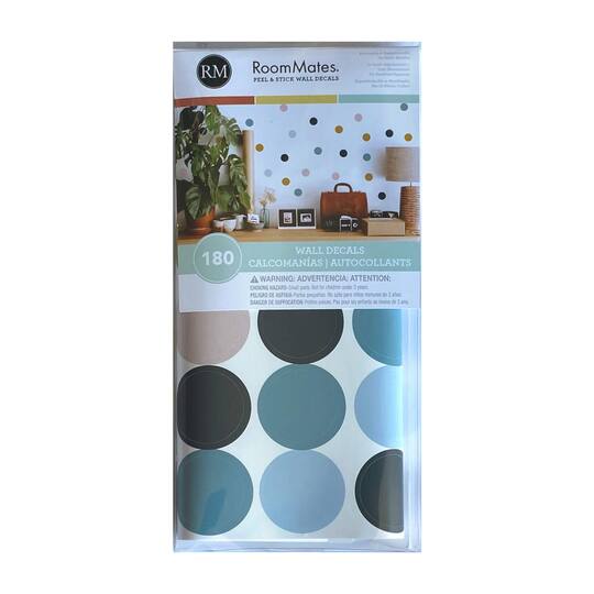 RoomMates Pink, Yellow & Blue Dot Peel & Stick Wall Decals